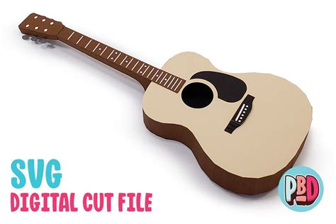 Guitar Papercraft Template