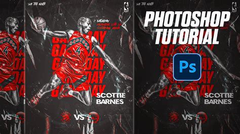 Sports Poster Design Tutorial Adobe Photoshop 2022 7 Steps Youtube