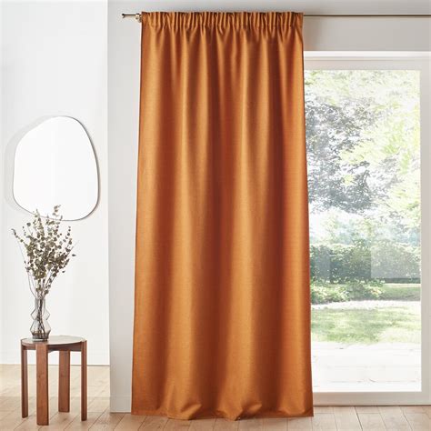 Rideau Occultant Galon Fronceur Select Caramel 350 X 140 Cm