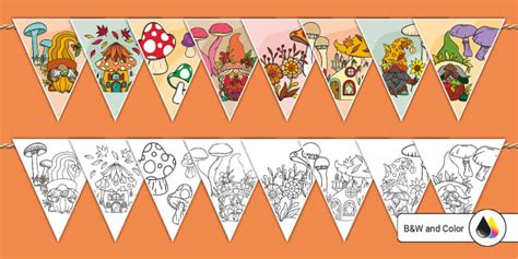 Fall Gnomes Bunting Hecho Por Educadores Twinkl