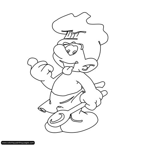Coloring Pages Smurfs Free Downloads