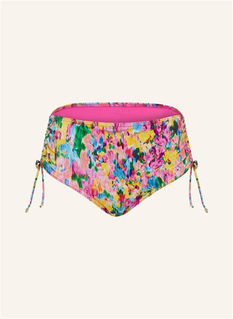 Primadonna High Waist Bikini Hose Ubud In Pink Gelb T Rkis