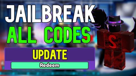 All Jailbreak Codes Roblox Jailbreak Codes May 2023 Youtube