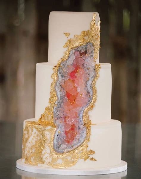 Whoa Take A Look At These Gorgeous Geode Wedding Cakes Lipstiq