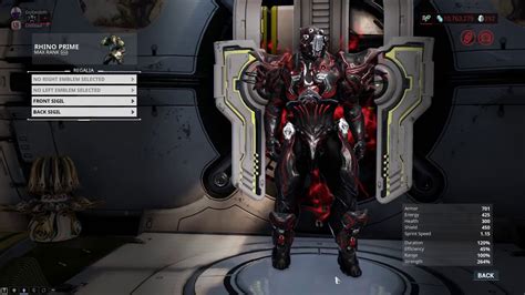 Warframe Fashion Frame Rhino Prime Youtube