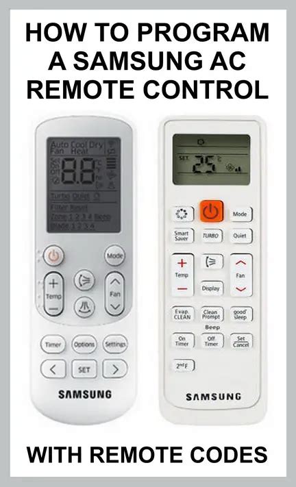 How To Program a Samsung AC Remote Control