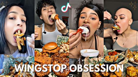 Satisfying Wingstop Feast Tiktok Mukbang Asmr Youtube