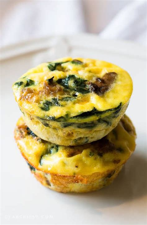 Crustless Mini Quiches With Turkey Breakfast Sausage Mushrooms Olive