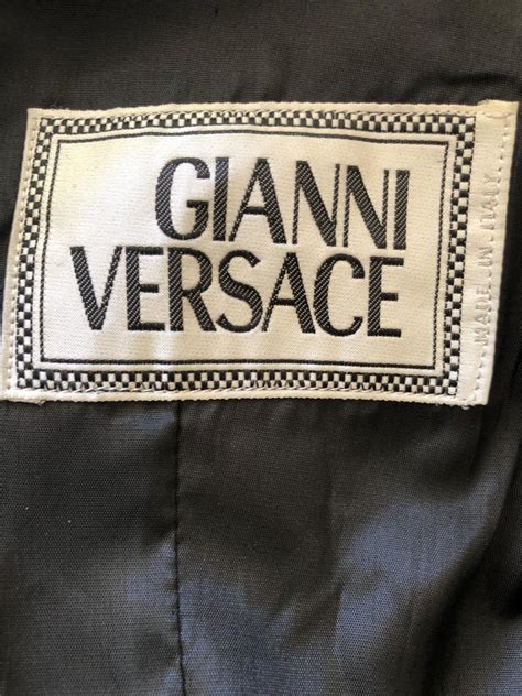 Gianni Versace 1990 Lambskin Leather Moto Jacket With Gold