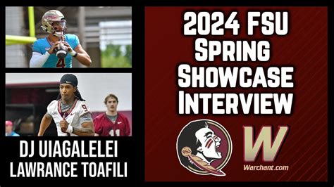 Fsu Qb Dj Uiagalelei And Rb Lawrance Toafili Interview On Spring