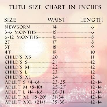 Size Chart – Tutunyou,llc™