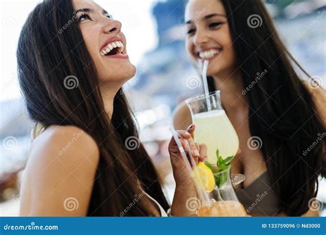 Hot Girls Having Fun On The Bech Stock Photo Image Of Cute Beauty 133759096