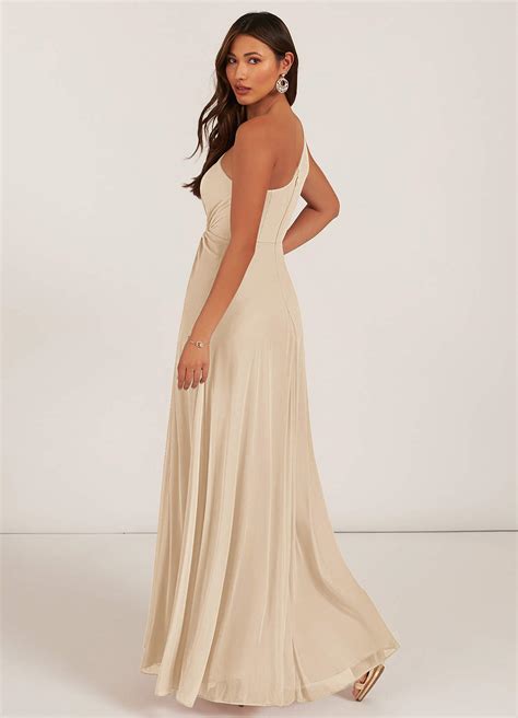 Champagne Azazie Brooke Bridesmaid Dresses Azazie