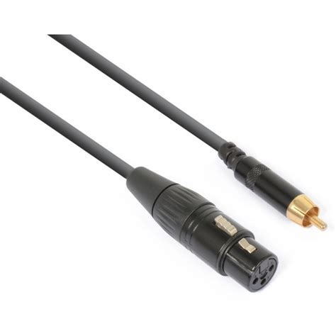 PD CONNEX Cable Convertidor XLR Hembra RCA Macho