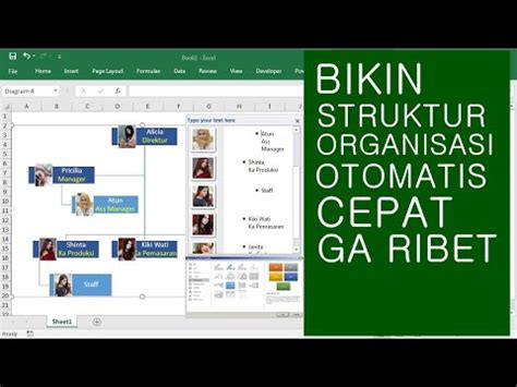 Cara Membuat Struktur Organisasi Otomatis Di Excel YouTube