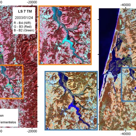 False Color Rgb Composites Of Landsat Ls Tm Bands Acquired Days