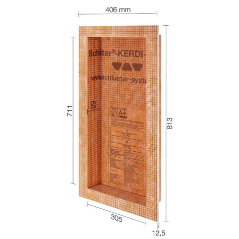 Schlüter Wandnische KERDI-BOARD-N 305x711x89 mm KB12N305711A1