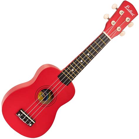 Laka Rainbow Series Soprano Ukulele & Carry Bag ~ Red | Reverb Canada