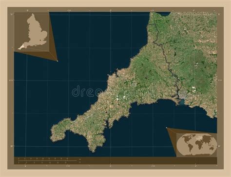 Cornwall England Great Britain Low Res Satellite Capital Stock