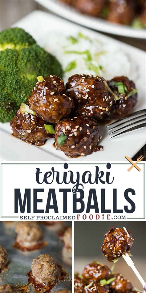 Easy Teriyaki Meatballs Recipe Video Self Proclaimed Foodie