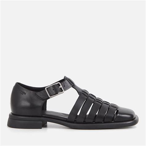 Vagabond Shoemakers Brittie Woven Leather Fisherman Sandals in Black | Lyst