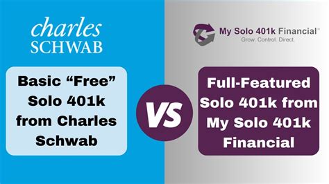 Compare Free Schwab Individual K Vs Self Directed Solo K From