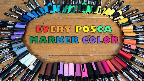 All The Posca Markers Every Posca Color Swatch And How To Get Them