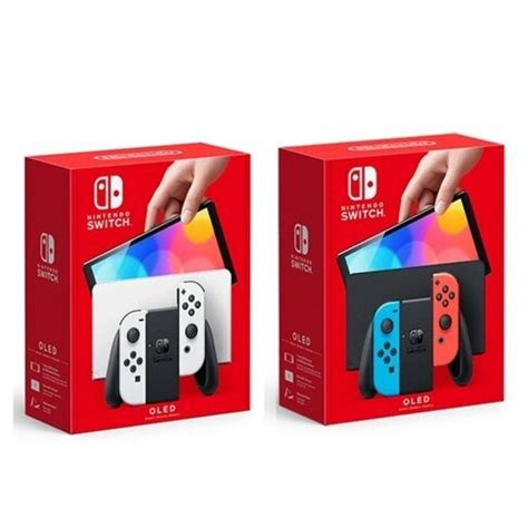 任天堂 Switch Oled 加強版主機 任天堂 Nintendo 遊戲主機 紅藍色 香港行貨 顏色 藍 紅色