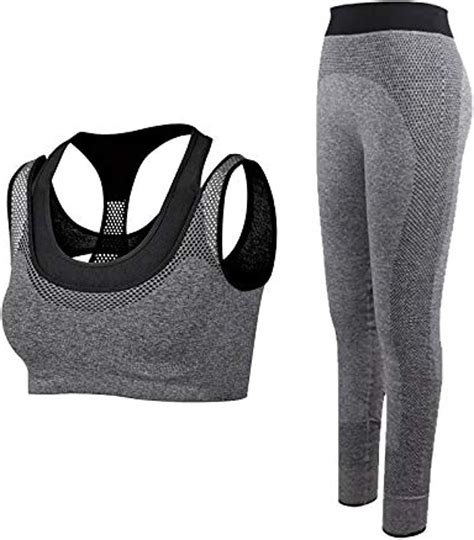 2pcs Women Yoga Sets Fitness Sport Bra Yoga Pants Leggings Set Gym