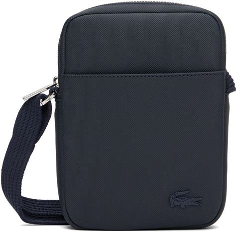 Lacoste Navy Petit Classic Messenger Bag In Blue For Men Lyst