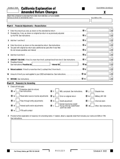 California Amended Tax Return Form Fill Out Sign Online Dochub