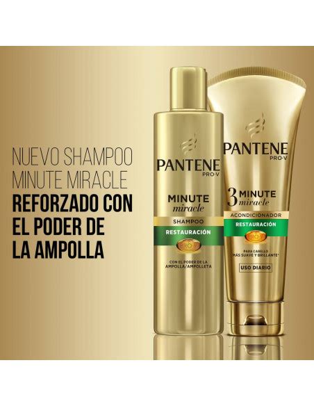 Pantene Pro V Minute Miracle Restauraci N Shampoo Ml En Farmacias Y