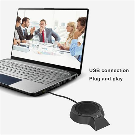 USB PC Conference Microphone 360° Omnidirectional Condenser Mic with ...