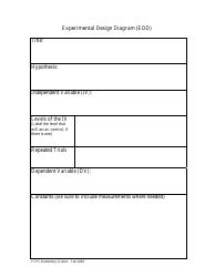 Experimental Design Diagram (Edd) Template Download Printable PDF ...