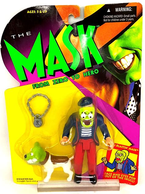 Vintage 1995 Kenner The Mask Face Blastin Mask From Zero To Hero