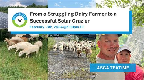 Asga Teatime Replay From Struggling Dairy Farmer To Successful Solar