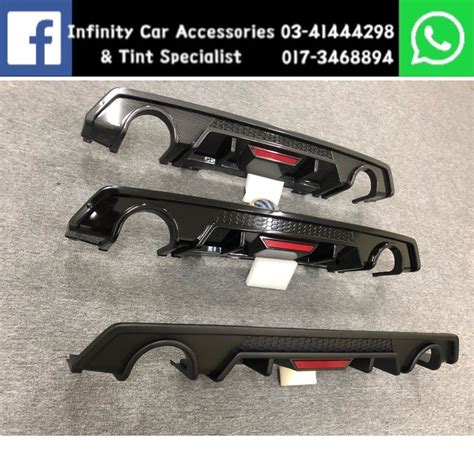 Honda Civic FC Rear Diffuser With Reflector Shopee Malaysia