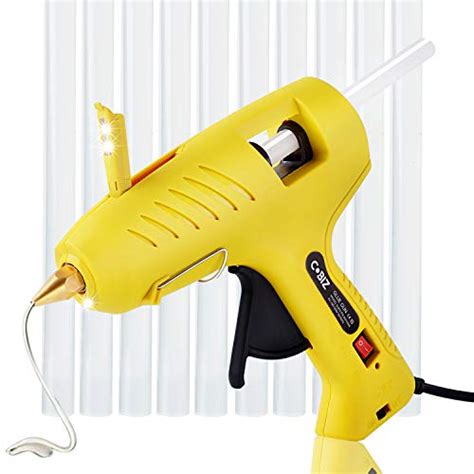 Hot Glue Gun With LED Lights W Full Size Dual Power High Temp Heavy Duty Melt Glue Gun Kit