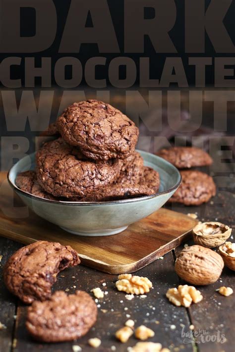 Dark Chocolate Walnut Brownie Cookies Bake To The Roots