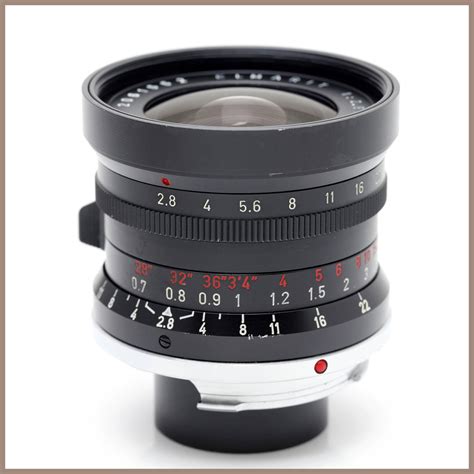 【傷や汚れあり】ライカ Leica エルマリート Elmarit F28 28mm フード フィルター付き M Leitz 第1世代 前期