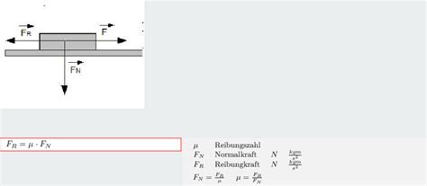 Mechanik Grundlagen Mechanik Reibung