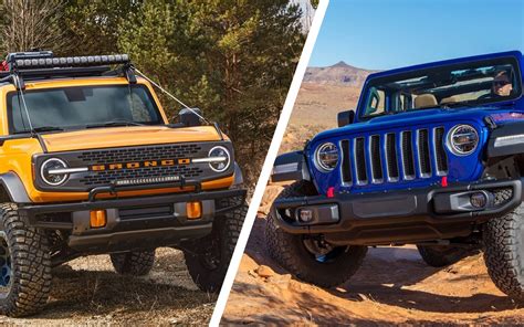 Top Imagen Ford Bronco Vs Jeep Wrangler Interior Dimensions