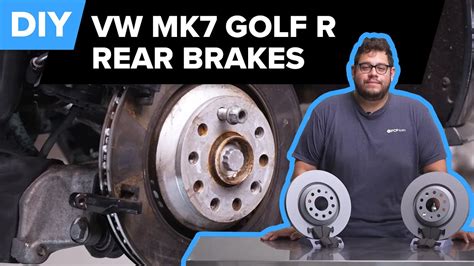 Volkswagen Mk7 Golf R Rear Brake Pad And Rotor Replacement Diy 2015 2021 Vw Mk7 Golf R Youtube