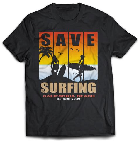 65 Summer Beach Surfing Tshirt Designs Bundles