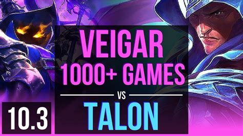 Veigar Vs Talon Mid M Mastery Points Games Kda