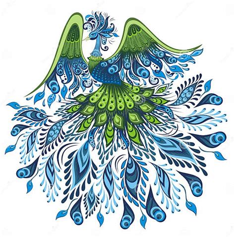 Vector Illustration Of Peacock Stock Vector Illustration Of Vector