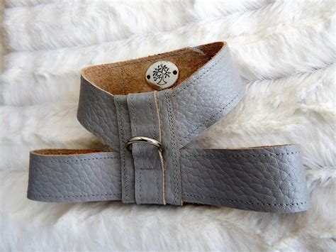 Small Dog Harness Leather Dog Harness Gray Dog Harness - Etsy