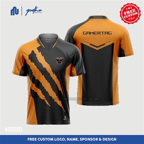 Jual Jersey Gaming Esport Custom Full Printing Free Custom Design Baju