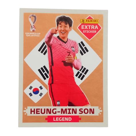 Heung Min Son Figurinha Bronze Extra Sticker Legend Fifa World Cup