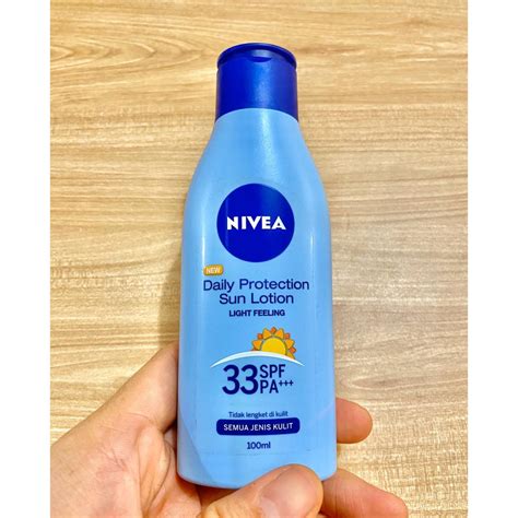 Jual Cassandrakosmetik Nivea Sun Lotion Daily Protection Spf 33 100ml Indonesiashopee Indonesia